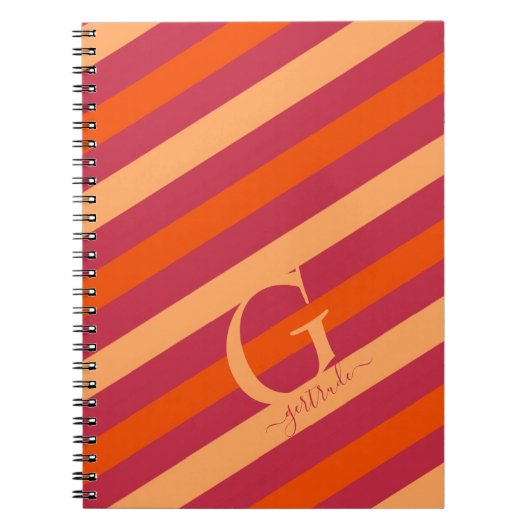 Carnet Gras framboises rouges, orange et brindilles (Devant)