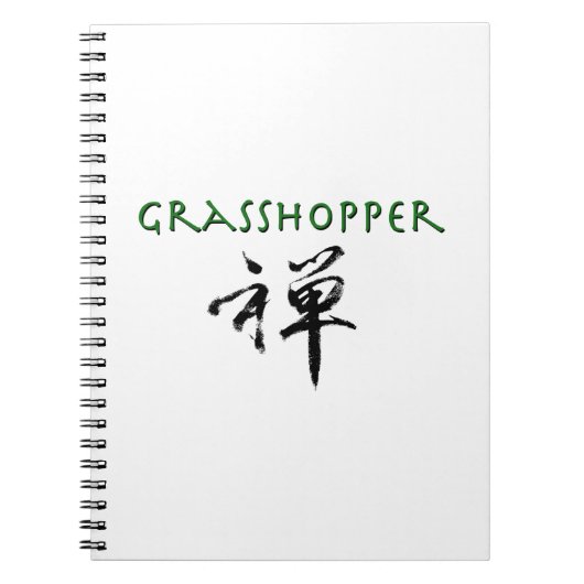 Carnet Grasshopper avec le symbole "Zen" (Devant)