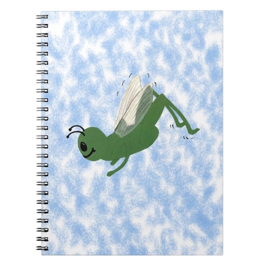 Carnet Grasshopper Whimsical Cartoon Art (Devant)