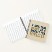 Carnet Grateful Heart Magnet pour Miracles | Ordinateur p (Intérieur)