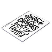 Carnet Gratitude Change tout (Côté gauche)