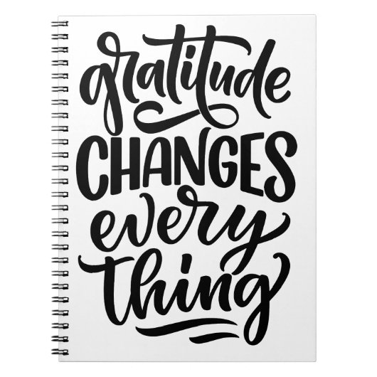 Carnet Gratitude Change tout (Devant)