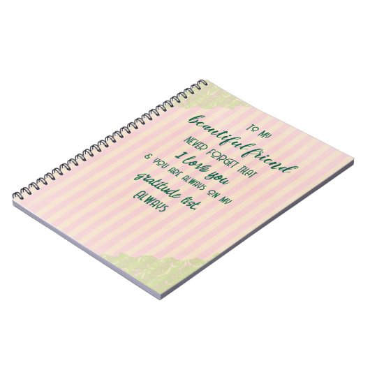 Carnet Gratitude de l'ami (Côté gauche)