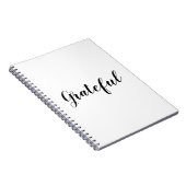 Carnet Gratuit noir blanc script personnalisé texte migno (Côté Droit)