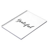 Carnet Gratuit noir blanc script personnalisé texte migno (Côté gauche)