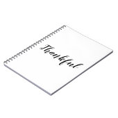 Carnet Gratuit noir blanc script personnalisé texte migno (Côté gauche)