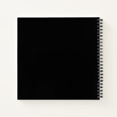 Carnet Gratuit noir coutume écriture décontractée gratitu (Dos)