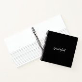 Carnet Gratuit noir coutume écriture décontractée gratitu (Intérieur)