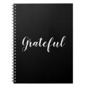 Carnet Gratuit noir et blanc texte personnalisé mignon (Devant)