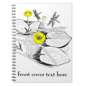 Carnet Gravure de nénuphars (Devant)