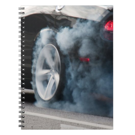 Carnet Gravure de voiture noire (Devant)