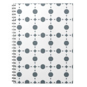 Carnet Gray Polka Dots, Polka Dot Pattern, Dots (Devant)