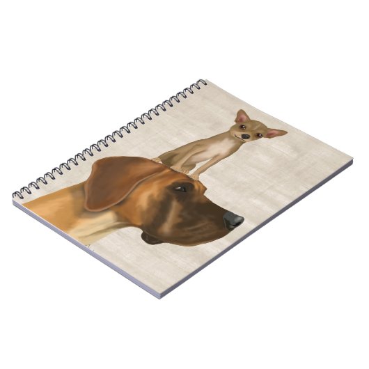 Carnet Great Dane et Chihuahua 2 (Côté gauche)