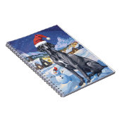 Carnet Great Dane Winter Wonderland Noël Joie (Côté Droit)