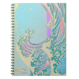 Carnet Great Wave Pastel