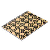 Carnet Grec Meander Key Waves Motif Brown (Côté gauche)