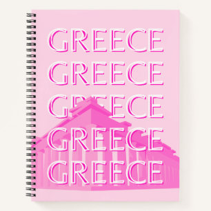 Carnet Grèce, Art Voyage, Art Voyage Pastel, Rose