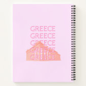 Carnet Grèce, Art Voyage Grec, Art Voyage Pastel, Rose (Dos)