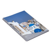 Carnet Grèce, Santorin. Clocher et dômes bleus de 2 (Côté Droit)