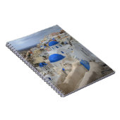 Carnet Grèce, Santorin. Clocher et dômes bleus de 3 (Côté Droit)