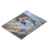 Carnet Grèce, Santorin. Clocher et dômes bleus de 3 (Côté gauche)