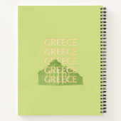 Carnet Grèce Travel Art, Summer Travel Art, Green (Dos)
