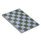 Carnet Green and Blue Checkered (Côté Droit)