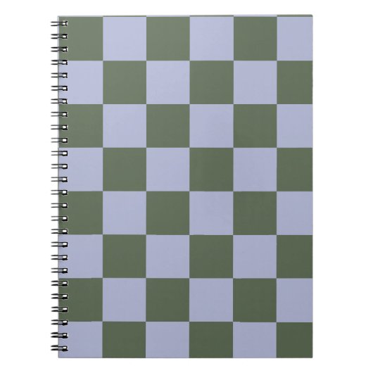 Carnet Green and Blue Checkered (Devant)