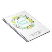 Carnet Green & Brown Floral Wreath Bridal Shower (Côté Droit)