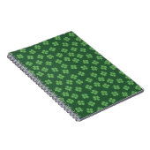 Carnet Green Celtic Irish Four Leafed Clovers St. Patrick (Côté Droit)