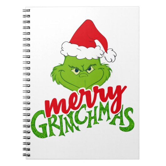 Carnet Green Christmas Creature with Winter Elements (Devant)