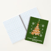 Carnet Green Christmas Tree Cookie Baking Crew Snowflakes (Intérieur)
