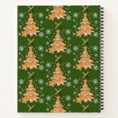 Carnet Green Christmas Tree Cookie Baking Crew Snowflakes (Dos)
