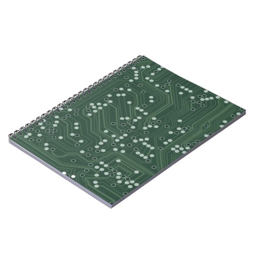 Carnet Green Circuit Board Arrière - plan Art Motif (Côté gauche)