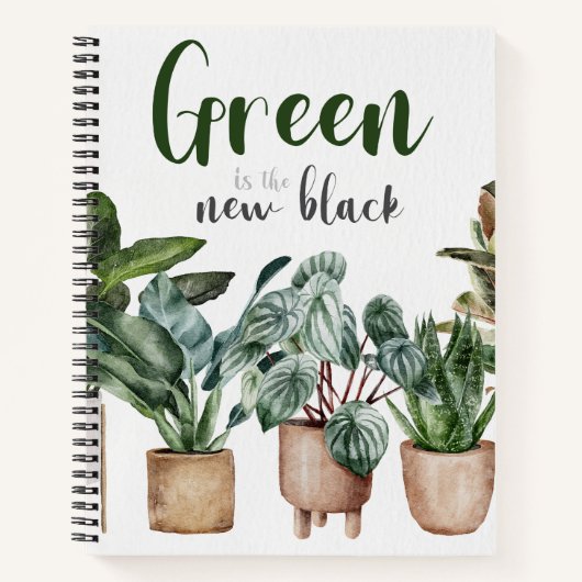 Carnet Green est le nouveau Black Plante Lovers (Devant)