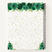 Carnet Green Floral Blonde Cheveux Princesse Sweet sixtee (Dos)