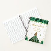 Carnet Green Floral Blonde Cheveux Princesse Sweet sixtee (Intérieur)