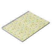 Carnet Green floral pattern girly women (Côté gauche)