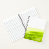 Carnet Green grass lime watercolor minimal (Intérieur)