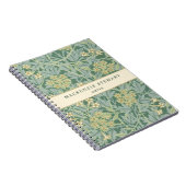 Carnet Green Jasmine Botanical Pattern (Côté Droit)