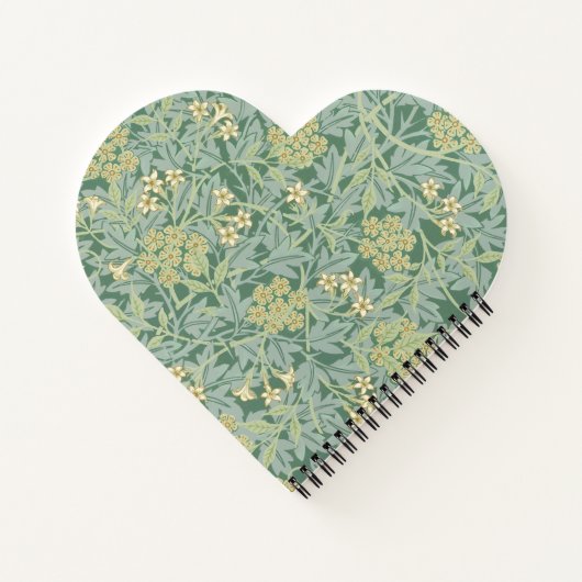 Carnet Green Jasmine Floral Pattern (Dos)