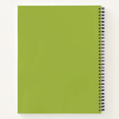 Carnet Green Palm Feuille Rainforest Motif Monogram (Dos)