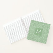 Carnet Green Same Komon (peau de requin) Monogrammé (Intérieur)