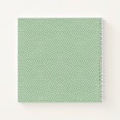 Carnet Green Same Komon (peau de requin) Monogrammé (Dos)