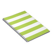 Carnet Green Stripes, Stripes, Striped Pattern, Lines (Côté Droit)