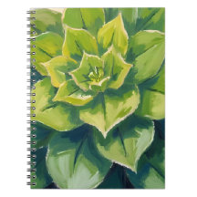 Green Succulent Plant Painting Botanical