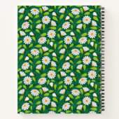 Carnet Green & White Spring Daisies & Vine Personalised (Dos)