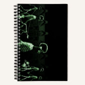 Carnet Green X-Ray Skeleton City Scene (Recto)