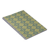 Carnet Greenish Retro Vintage Pattern (Côté Droit)