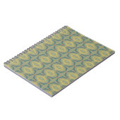 Carnet Greenish Retro Vintage Pattern (Côté gauche)